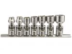 Genius 3/8in. Drive 7 Piece Universal Joint Socket Set SAE 3/8 - 3/4in.