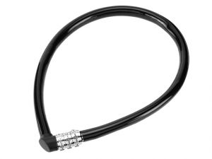 1100/55 Combination Black Cable Lock 55cm x 6mm
