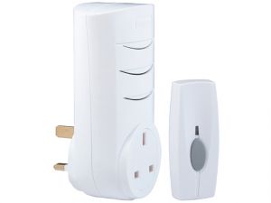BY103 Wireless Doorbell with Plug Through Chime 60m