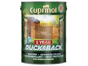 Ducksback 5 Year Waterproof for Sheds & Fences Autumn Gold 5 Litre