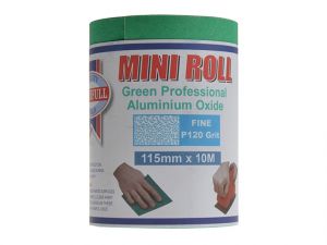 Aluminium Oxide Sanding Paper Roll Green 115mm x 10m 120g