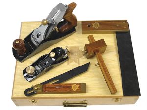 Carpenters Tool Kit 5 Piece in Wooden Box