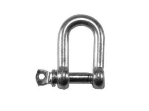 D-Shackle Zinc Plated 6mm (Pack of 4)