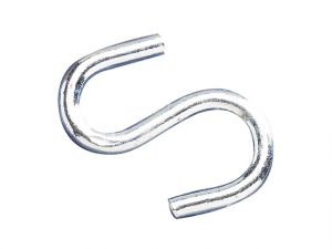 S Hooks 5mm Zinc Plated (Pack of 10)