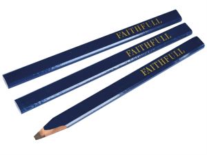 Carpenter's Pencils - Blue / Soft (Pack of 3)