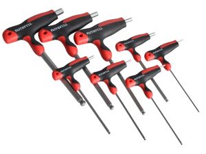 T Handle Ball Ended Hex Key Set of 8 Metric (2-10mm)