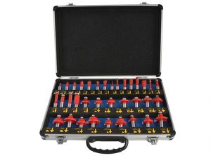Router Bit Set of 35 TCT 1/2in Shank