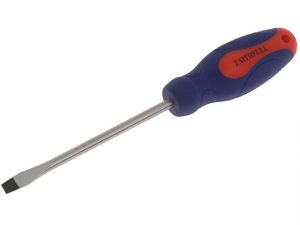 Soft Grip Screwdriver Slotted Flared Tip 6.5 x 125mm