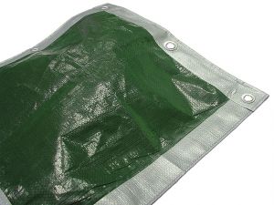 Tarpaulin Green / Silver 3.6 x 2.7m (12 x 9ft)