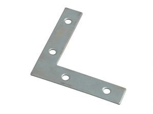 Corner Plates Zinc Plated 75mm Pack of 10