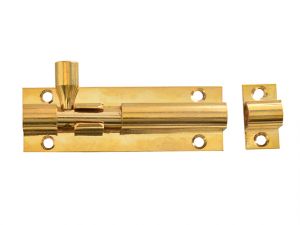 Door Bolt - Brass 75mm (3in)