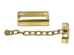 Door Chain - Brass Finish Plated 80mm