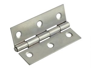 Butt Hinge Polished Chrome Finish 100mm (4in) Pack of 2