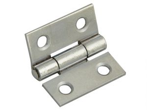 Butt Hinge Polished Chrome Finish 25mm (1in) Pack of 2