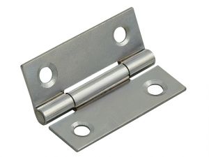 Butt Hinge Polished Chrome Finish 50mm (2in) Pack of 2