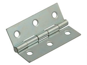 Butt Hinge Steel Zinc Plated 75mm (3in) Pack of 2