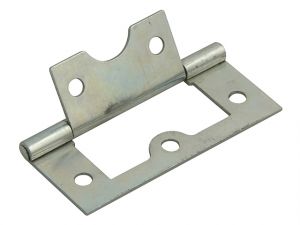Flush Hinge Zinc Plated 60mm (2.5in) Pack of 2