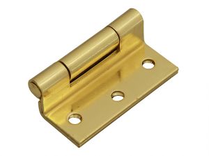 Stormproof Hinge Brass Finish 63mm (2.5in) Pack of 2