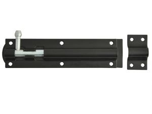 Tower Bolt Black Powder Coated 150mm (6in)