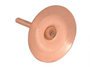 Copper Disc Rivets 20 x 20 x 1.5mm (Pack 100)