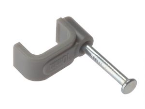 Cable Clip Flat Grey 1.50mm Box 100