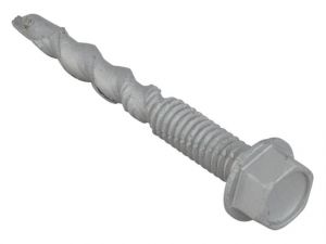 TechFast Roofing Sheet to Steel Hex Screw No.10 Tip 6.3 x 65mm (Box 100)