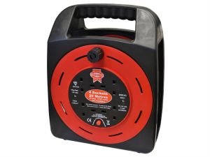 Easy Reel Cable Reel 20 Metre 10 Amp with 4 Socket 240 Volt