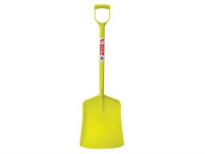 One Piece Plastic Shovel - Yellow