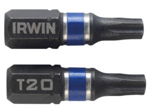 Impact Screwdriver Bits TORX TX20 25mm Pack of 2