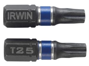 Impact Screwdriver Bits TORX TX25 25mm Pack of 2