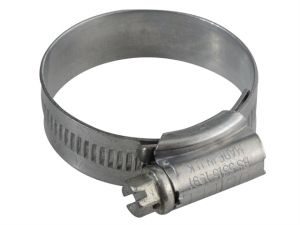 1X Zinc Protected Hose Clip 30 - 40mm (1.1/8 - 1.5/8in)