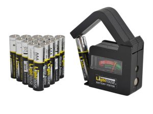 AAA Batteries Bulk Pack (16) + Tester