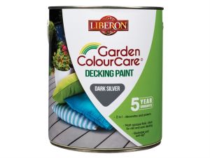 Garden Colour Care Decking Paint Dark Silver 2.5 Litre