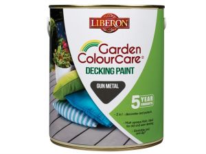 Garden Colour Care Decking Paint Gun Metal 2.5 Litre
