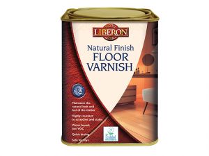 Natural Finish Floor Varnish Clear Satin 1 Litre