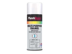 Multi Purpose Enamel Spray Paint Gloss White 400ml