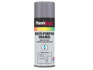 Multi Purpose Enamel Spray Paint Gloss Grey 400ml