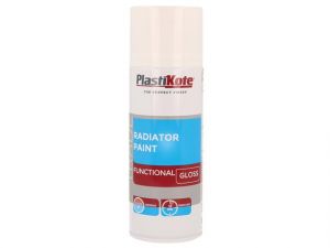 Trade Radiator Spray Paint Gloss White 400ml