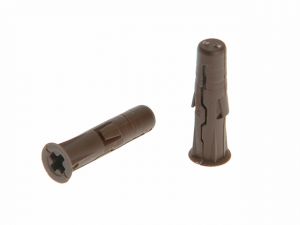 Brown Uno Plugs 7mm x 30mm Card of 96