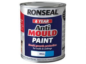 6 Year Anti Mould Paint White Silk 2.5 Litre