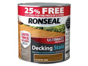 Ultimate Decking Stain Country Oak 2 Litre + 25%
