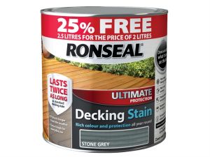Ultimate Decking Stain Stone Grey 2 Litre + 25%