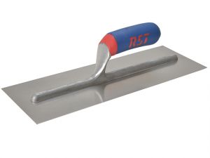 Plasterer's Finishing Trowel Stainless Steel Soft Touch Handle 16 x 4in