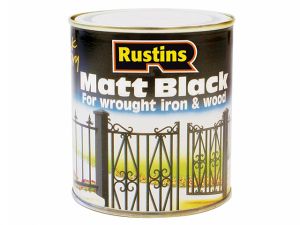 Matt Black Paint Quick Drying 1 Litre