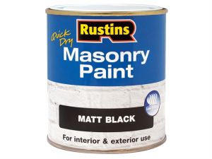 Quick Dry Masonry Paint Black 250ml