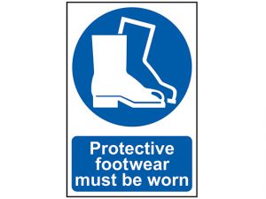Protective Footwear Must Be Worn - PVC 200 x 300mm