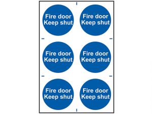 Fire Door Keep Shut - PVC 200 x 300mm