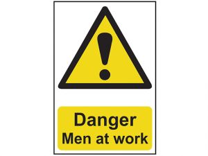 Danger Men At Work - PVC 400 x 600mm