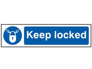 Keep Locked - PVC 200 x 50mm