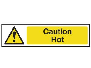 Caution Hot - PVC 200 x 50mm